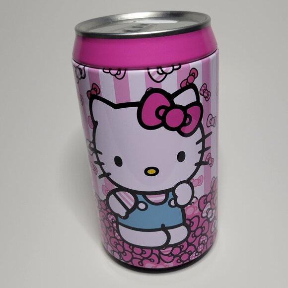 Hello Kitty Tin Can Coin Bank 2025 The Tin Box Company New Sanrio Pink 7.75 x 4 - Picture 5 of 8